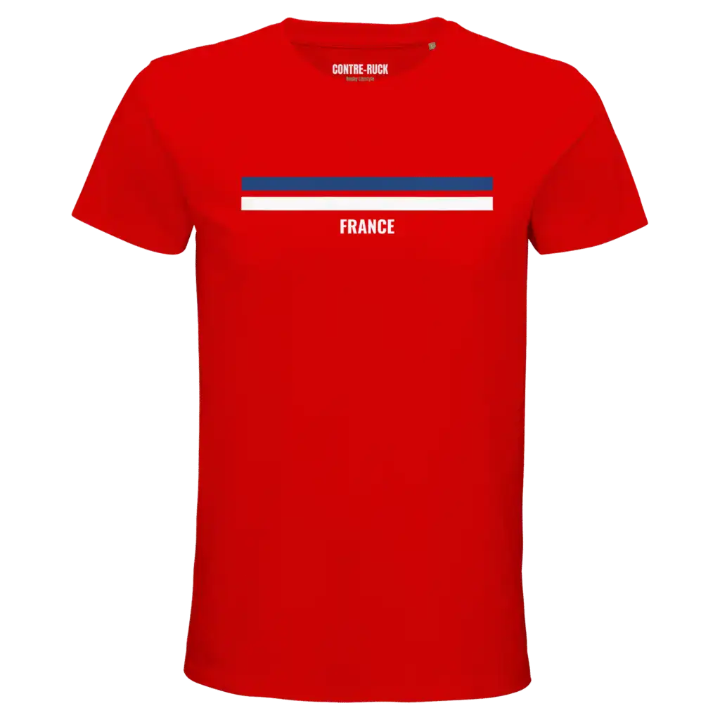 Tshirt rugby France rouge