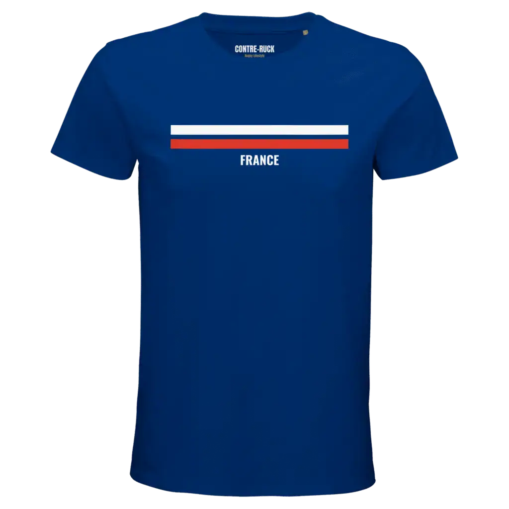 Tshirt rugby France bleu