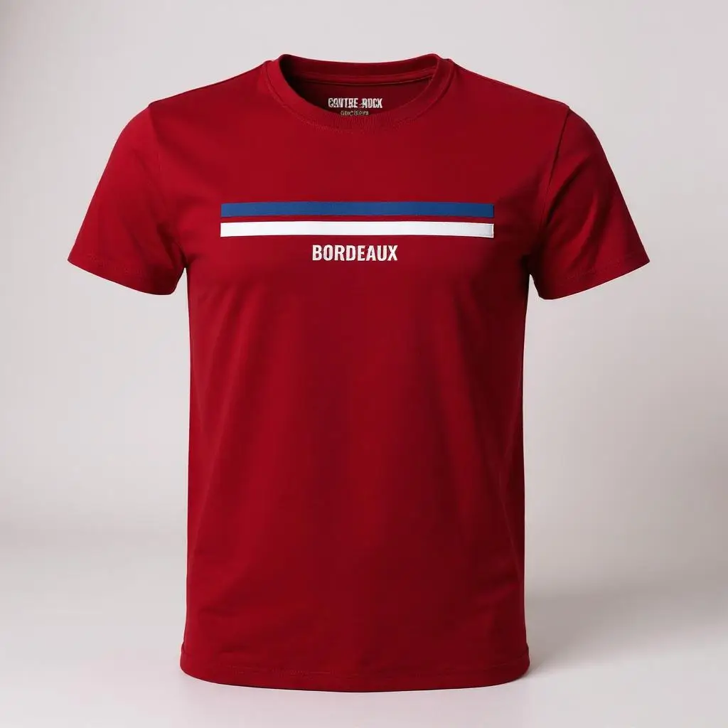 T-shirt rugby bordeaux