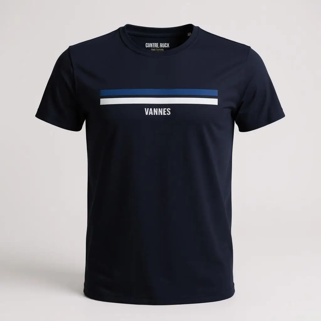 T-shirt rugby vannes bleu