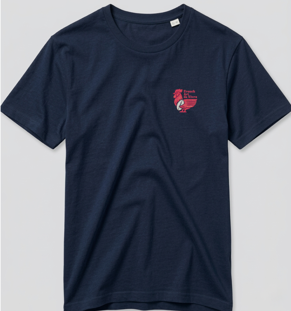 T-shirt rugby French Art de Vivre Marine