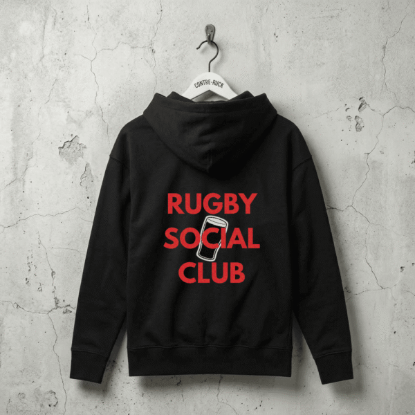 Sweat à capuche rugby oversize Rugby Social Club