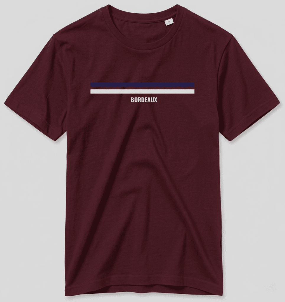 t-shirt rugby bordeaux