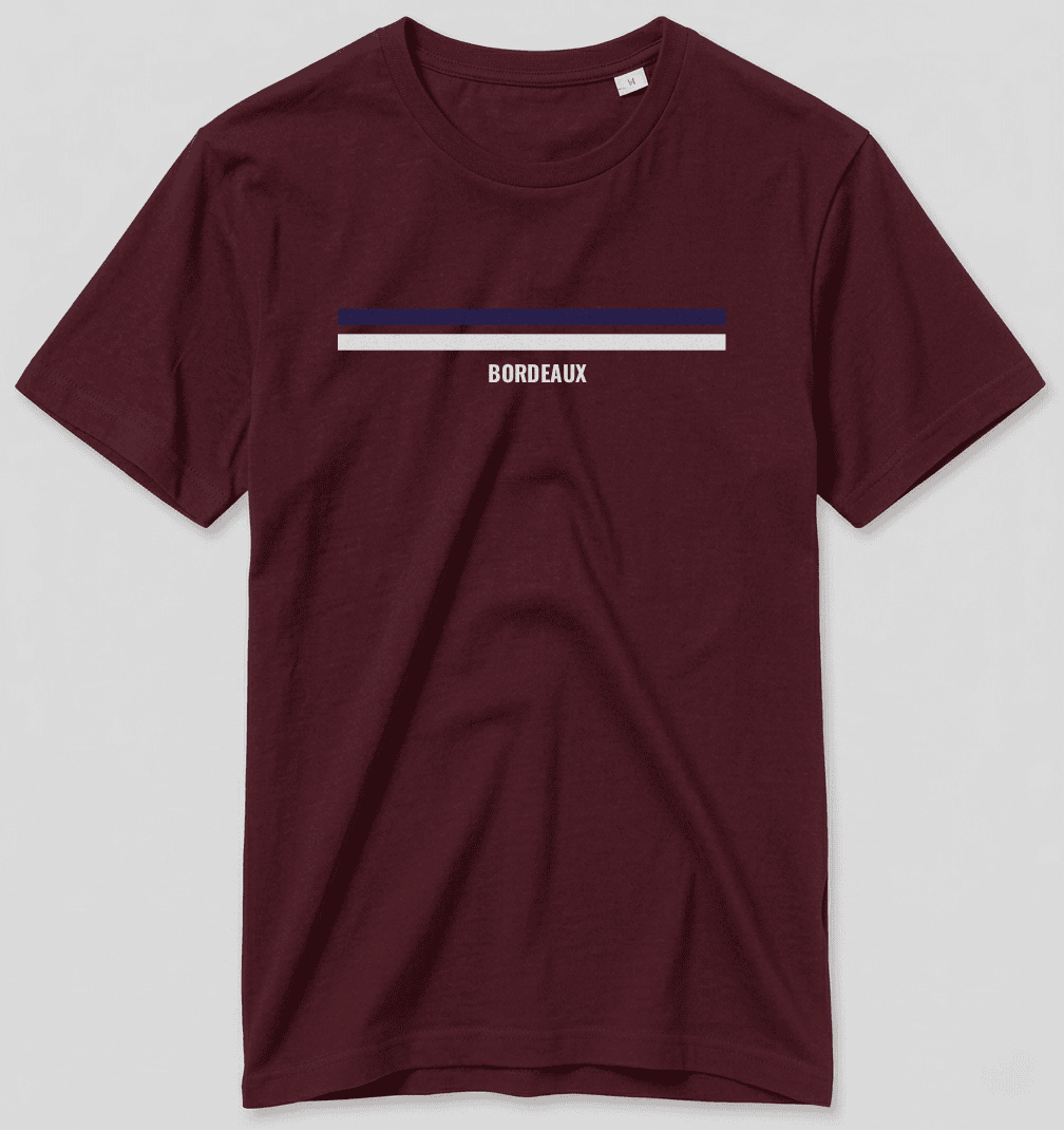 t-shirt rugby bordeaux
