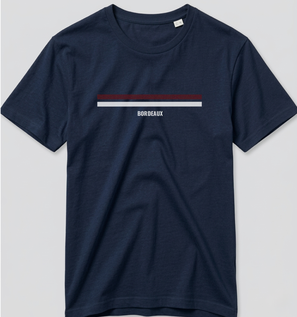 t-shirt rugby bordeaux